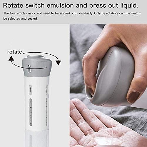 4-in-1 Smart Travel Bottles Set | Refillable & Leak-Proof Travel Essential
