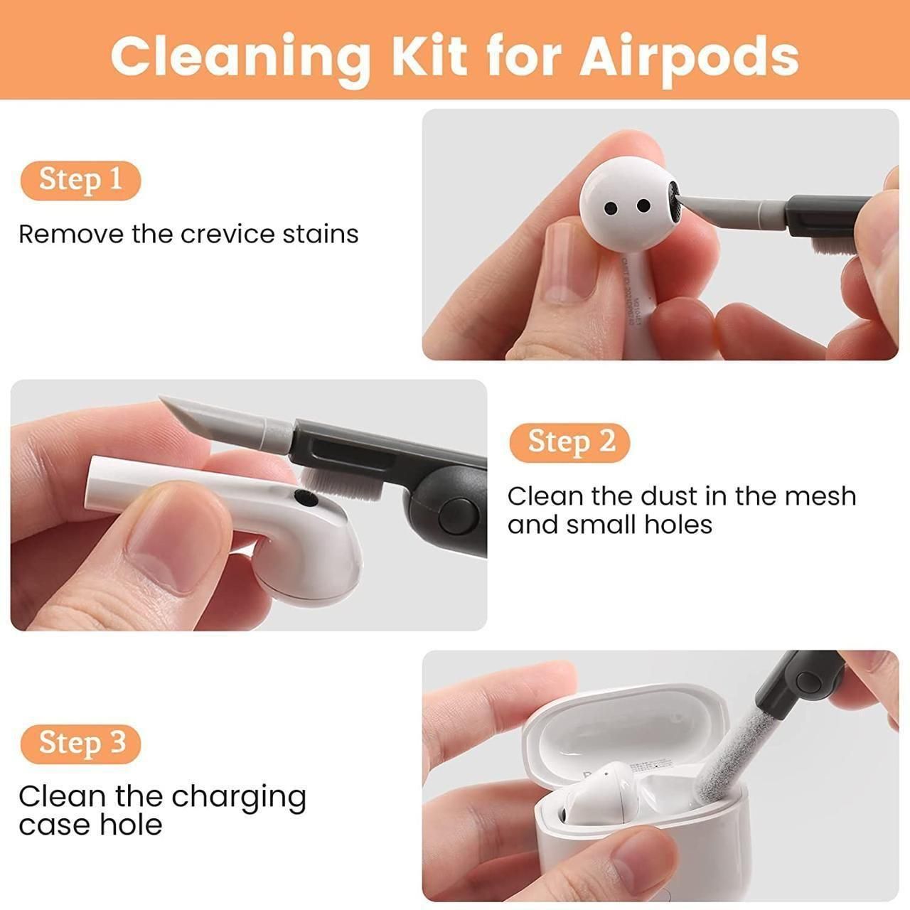 earphone cleaning steps