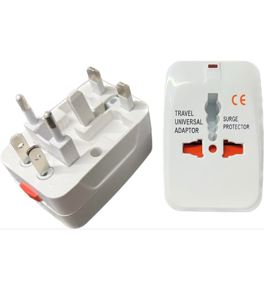 Universal Travel Adapter Plug - International Solution for More Than 150 Countries Covering US, AUS, UK, EU, Middle East, Thailand, Indonesia, South America, New Zealand & More