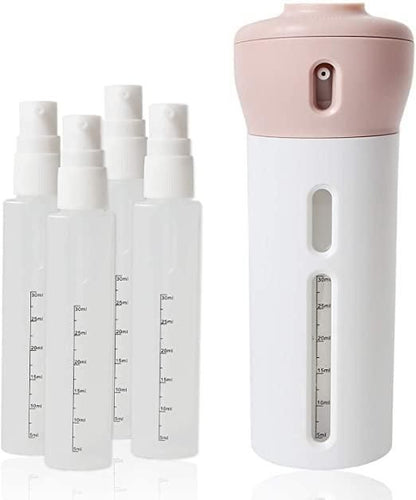 4-in-1 Smart Travel Bottles Set | Refillable & Leak-Proof Travel Essential