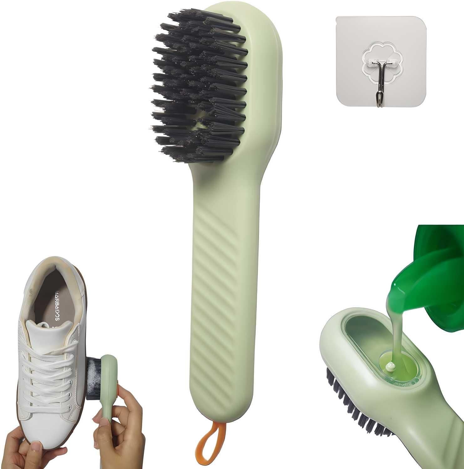 Using shoe polishing brush