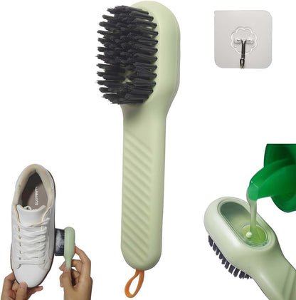 Using shoe polishing brush